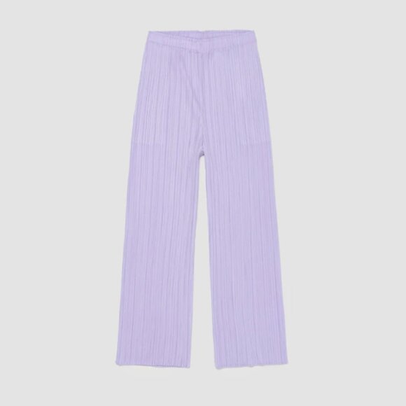 Pleats Please Issey Miyake April Straight Leg Trousers - NWOT - Lavender - Picture 1 of 5